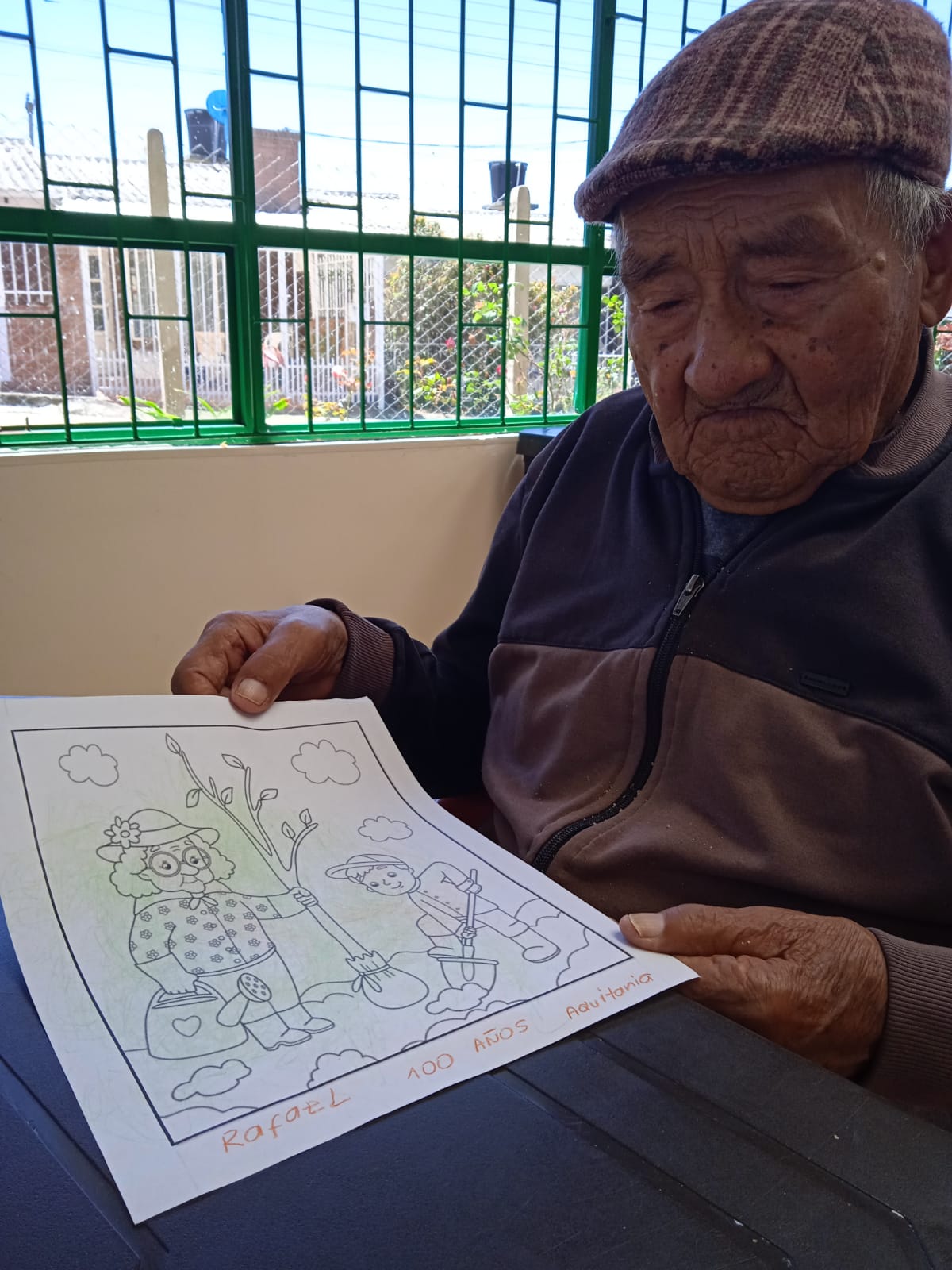Siembra de hortalizas y creación del semillero para 27 adultos mayores del Ancianato Municipal de Paipa Raquelita Ochoa